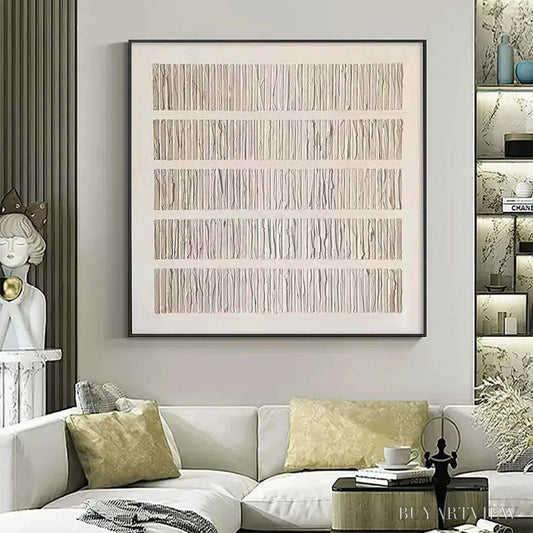 BUYARTVIEW Textured Beige – Minimalist Textured Painting - image 2