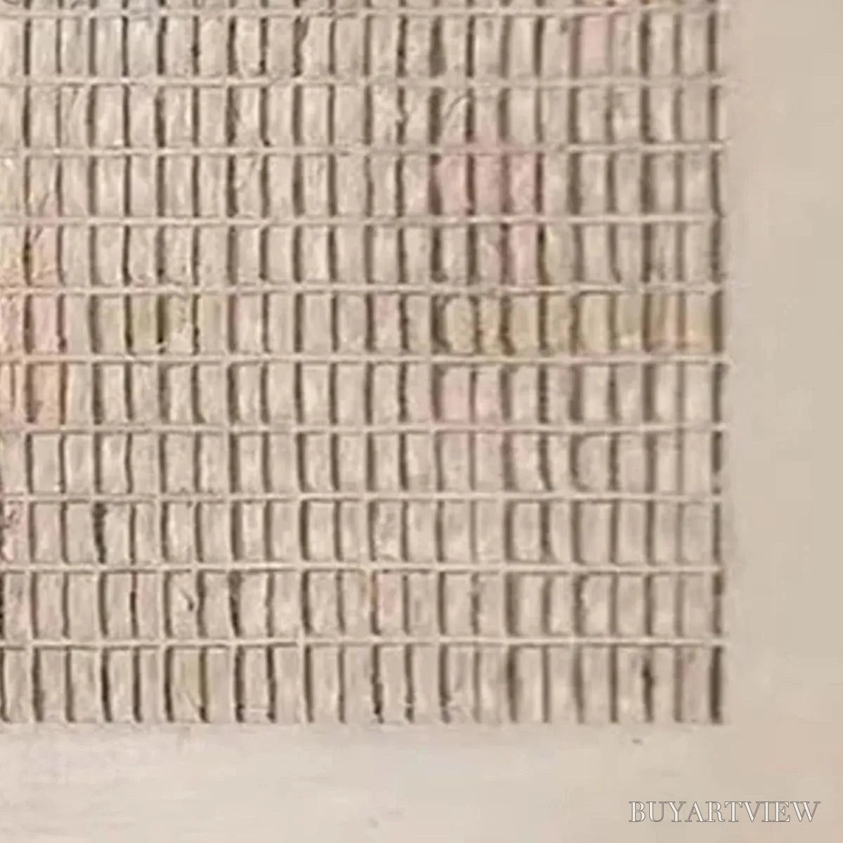 BUYARTVIEW Beige Grid – Minimalist Textured Painting in Beige - image 6