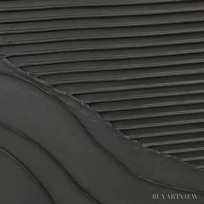 BUYARTVIEW Black Texture – Minimalist Textured Painting in Black - image 5