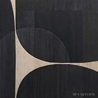BUYARTVIEW Minimalist Geometric Diptych – Abstract Geometric Painting Set of 2, Square - image 3
