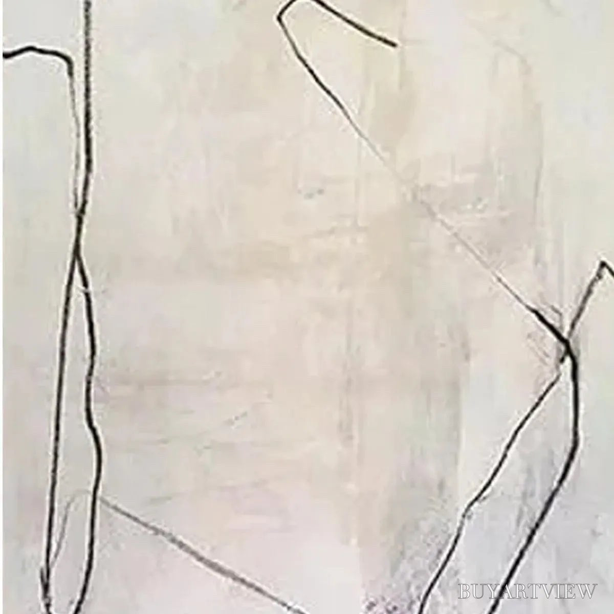 BUYARTVIEW Minimalist Abstract Diptych – Beige Abstract Painting Set of 2 - image 3