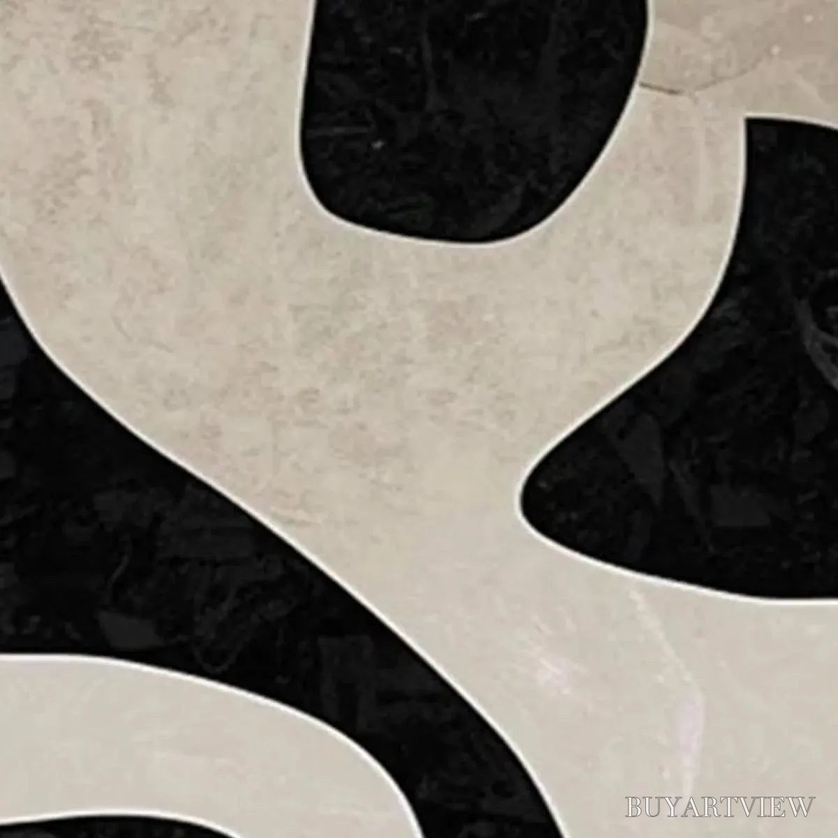 BUYARTVIEW Black & Beige Abstract Diptych – Abstract Painting Set of 2, Vertical - image 3