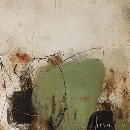 BUYARTVIEW Sage Abstract – Minimalist Abstract Painting, Vertical - image 6