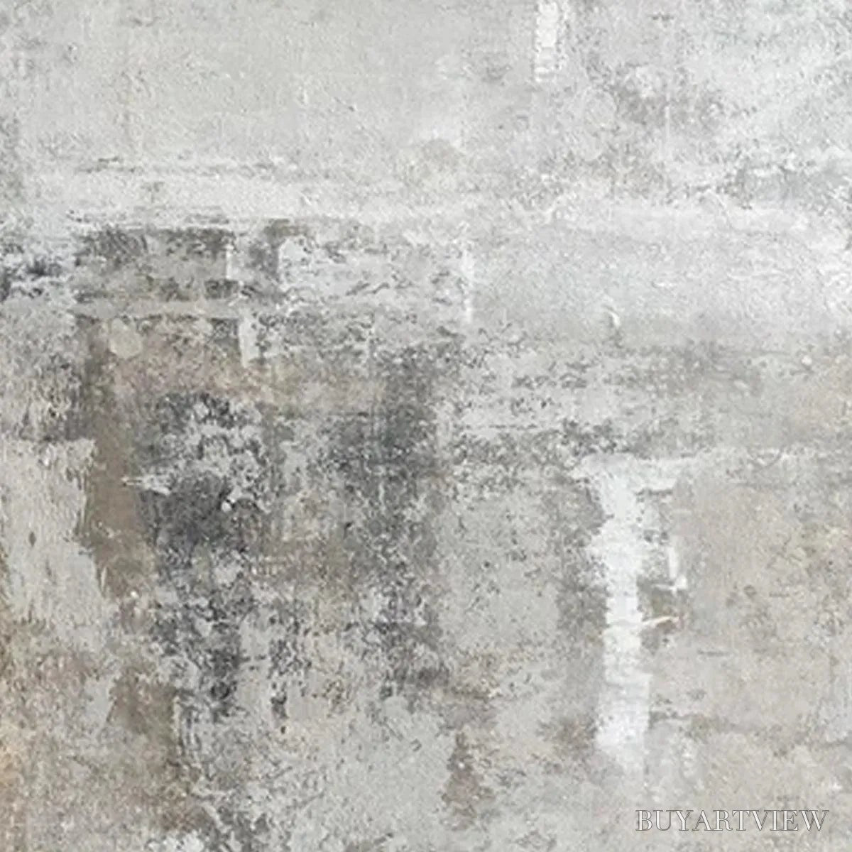 BUYARTVIEW Grey Abstract Textured Diptych – Textured Abstract Painting Set of 2, Vertical - image 4