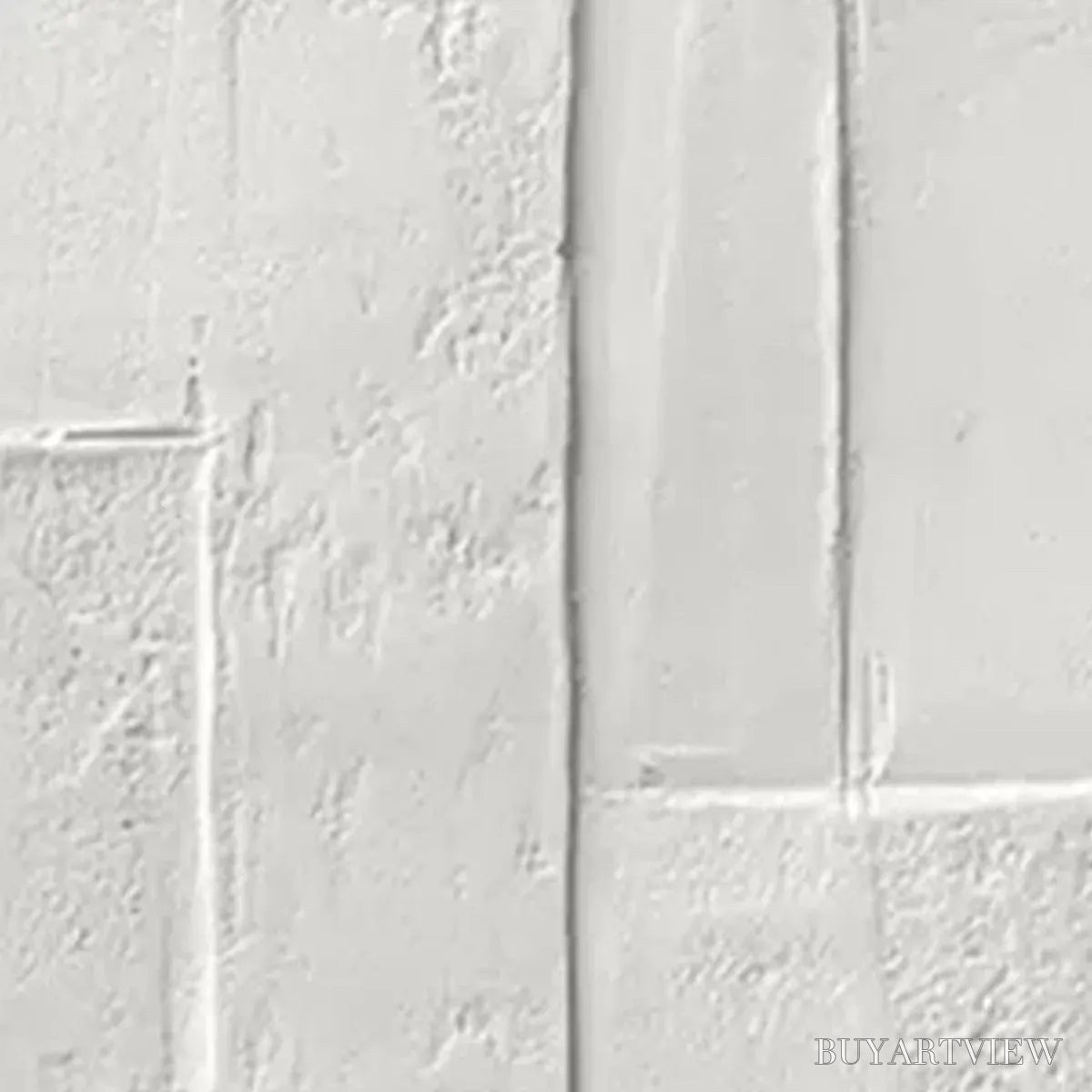 BUYARTVIEW White Textured Vertical Diptych – Minimalist Textured Painting Set of 2, Vertical - image 3