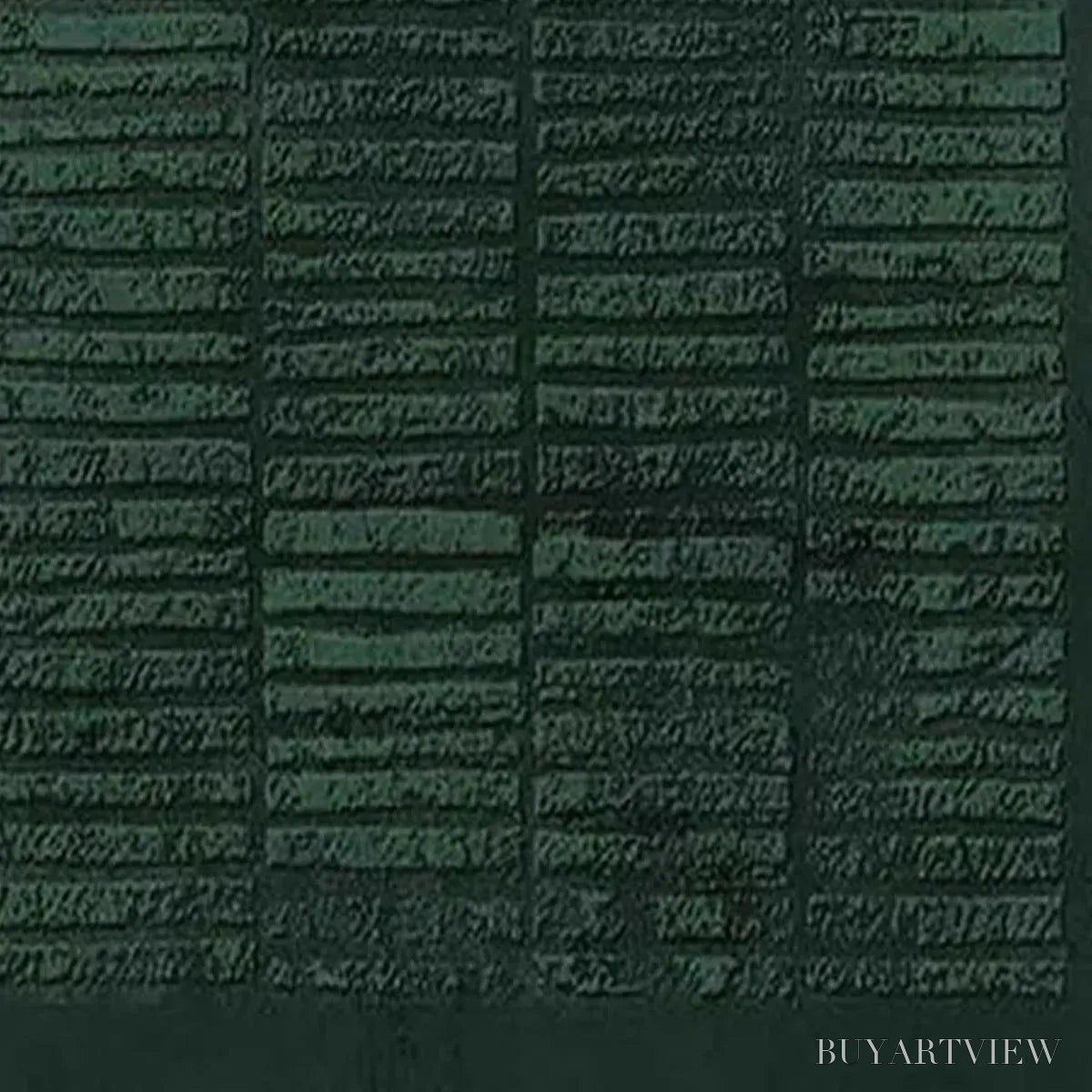 BUYARTVIEW Dark Green Textured Grid – Minimalist Textured Painting - image 5