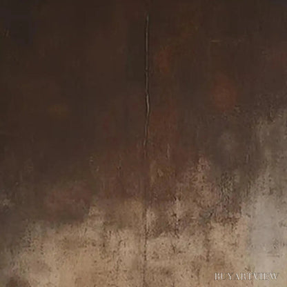 BUYARTVIEW Dark Brown Textured Abstract – Minimalist Textured Painting - image 3