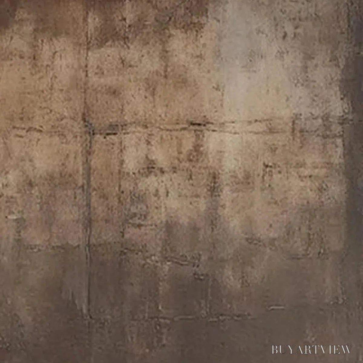 BUYARTVIEW Dark Brown Textured Abstract – Minimalist Textured Painting - image 6