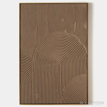 BUYARTVIEW Brown Textured Arch – Textured Abstract Painting in Brown - image 1
