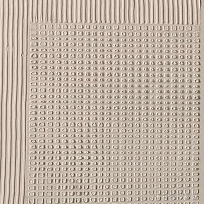 BUYARTVIEW Textured Grid Duo – Set of 2 Textured Abstract Paintings in Beige - image 3
