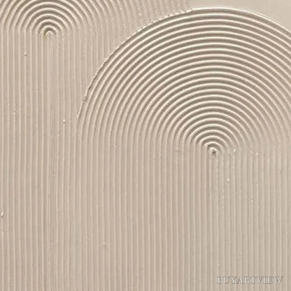 BUYARTVIEW Textured Rainbow – Minimalist Textured Painting in Beige - image 3