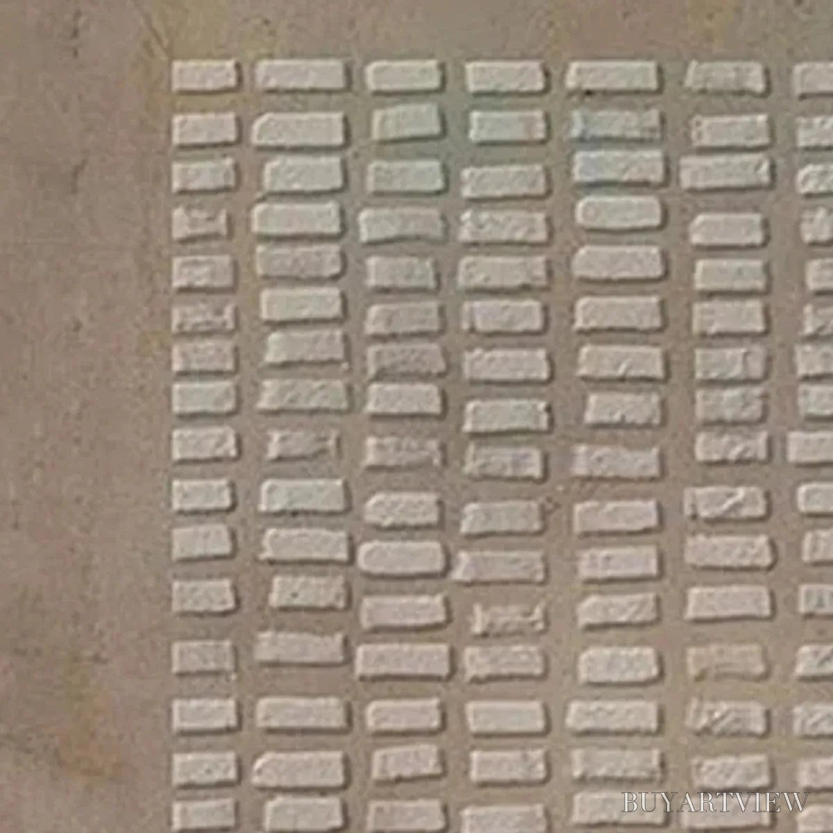 BUYARTVIEW Textured Beige Grid – Minimalist Textured Painting - image 5