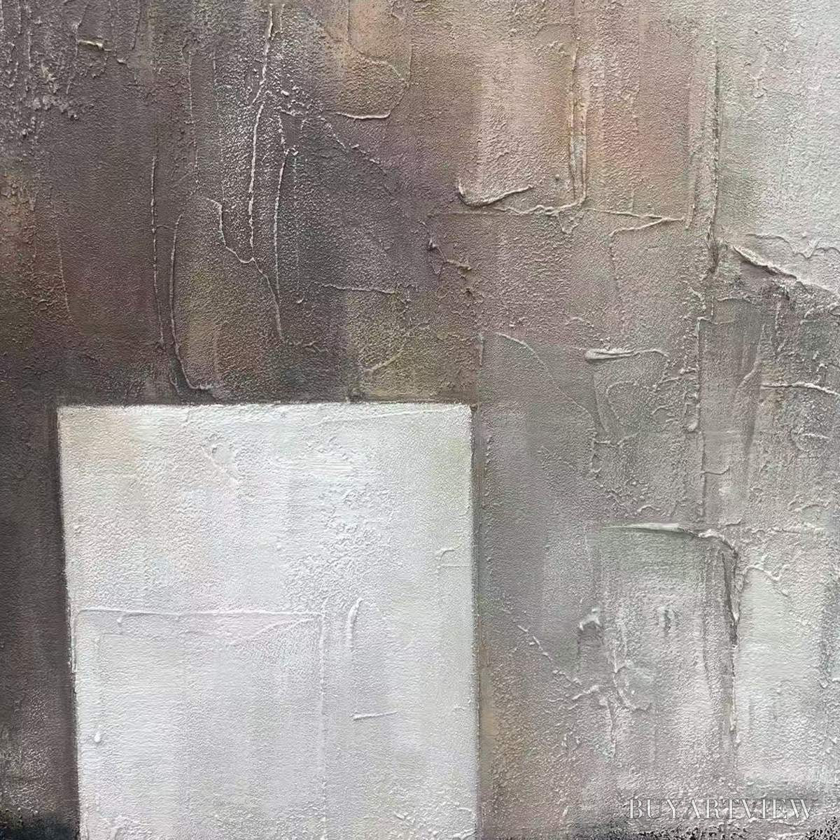 BUYARTVIEW Minimalist Doorway – Textured Abstract Painting, Vertical - image 3