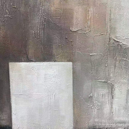 BUYARTVIEW Minimalist Doorway – Textured Abstract Painting, Vertical - image 3
