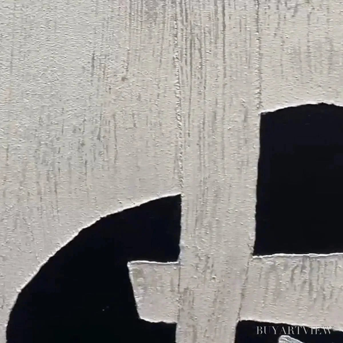 BUYARTVIEW Black and White Abstract – Minimalist Abstract Painting - image 4