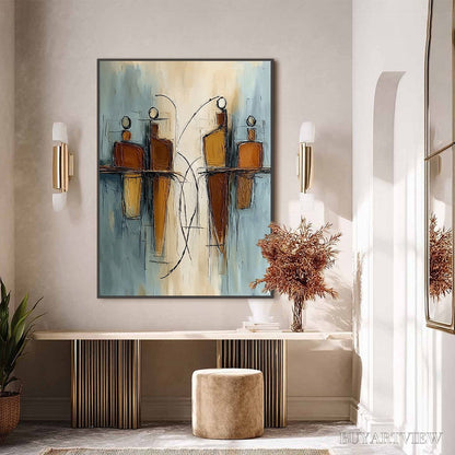 BUYARTVIEW Convergence – Vertical Textured Abstract Oil Painting for Walls - image 6