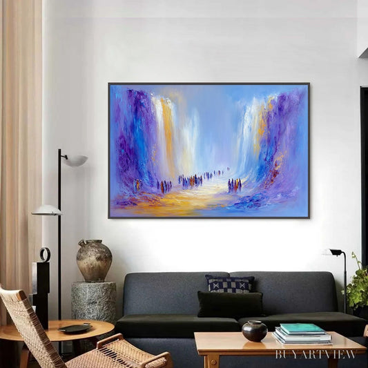 BUYARTVIEW the Passage – Epic Journey Abstract Impasto Palette Knife Painting - image 2