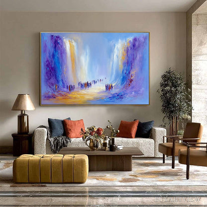 BUYARTVIEW the Passage – Epic Journey Abstract Impasto Palette Knife Painting - image 4
