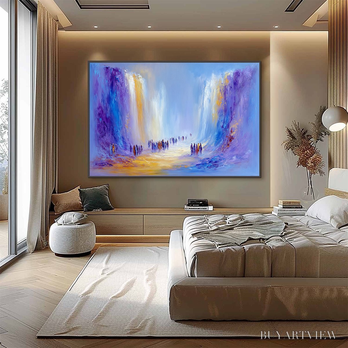 BUYARTVIEW the Passage – Epic Journey Abstract Impasto Palette Knife Painting - image 6