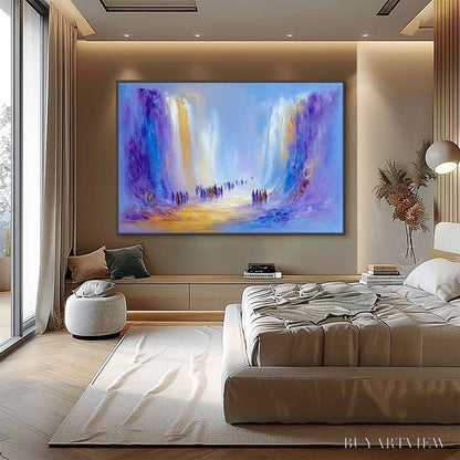 BUYARTVIEW the Passage – Epic Journey Abstract Impasto Palette Knife Painting - image 6