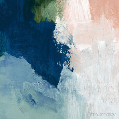 BUYARTVIEW Serene Collision – Modern Abstract Brushstroke Painting - image 3