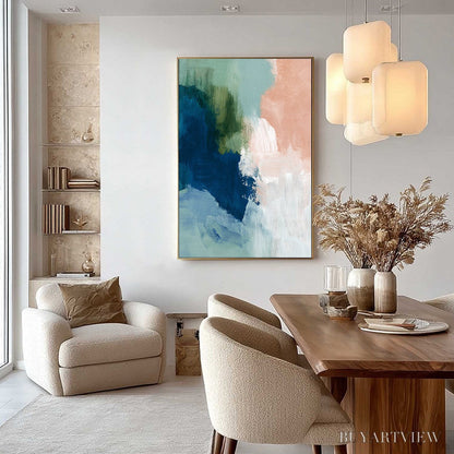 BUYARTVIEW Serene Collision – Modern Abstract Brushstroke Painting - image 6