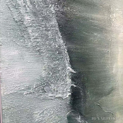 BUYARTVIEW Emerald Depths – Textured Abstract Oil Painting - image 3