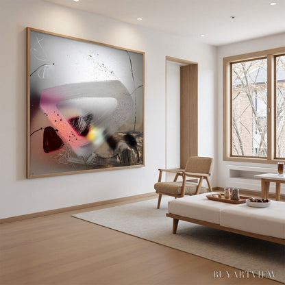 BUYARTVIEW Ethereal Whispers – Abstract Mixed Media Oil Painting - image 3