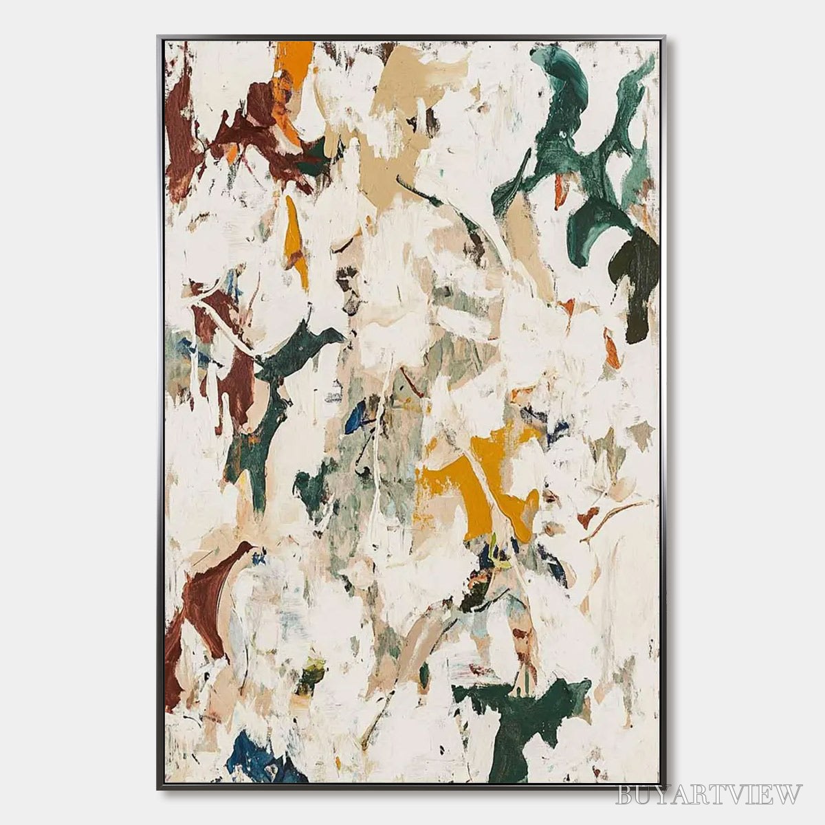 BUYARTVIEW Autumn Whispers – Textured Abstract Impasto Oil Painting - image 1