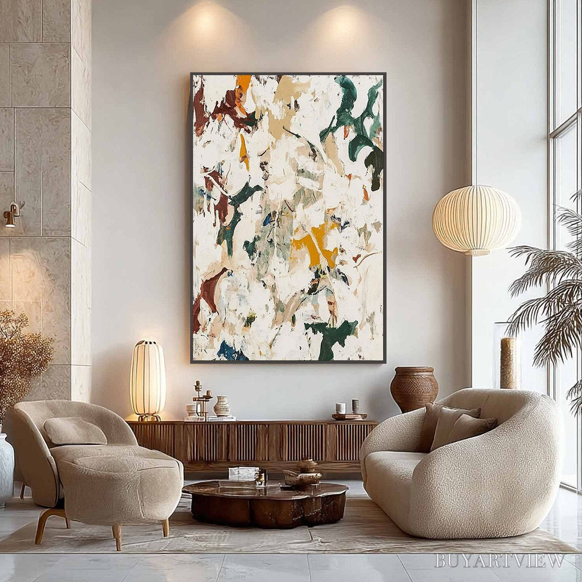 BUYARTVIEW Autumn Whispers – Textured Abstract Impasto Oil Painting - image 2