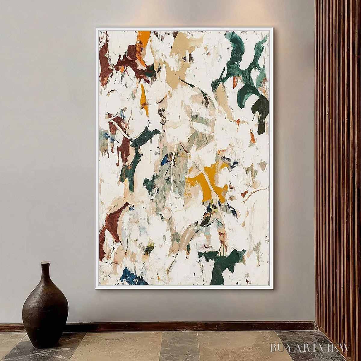 BUYARTVIEW Autumn Whispers – Textured Abstract Impasto Oil Painting - image 5