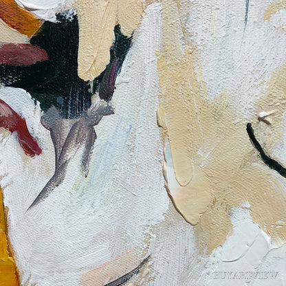 BUYARTVIEW Autumn Whispers – Textured Abstract Impasto Oil Painting - image 6