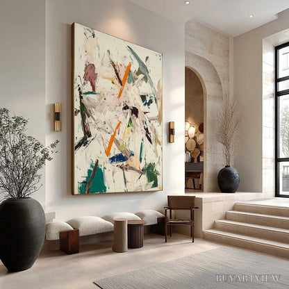 BUYARTVIEW Frozen Rush – Textured Abstract Impasto Oil Painting - image 4