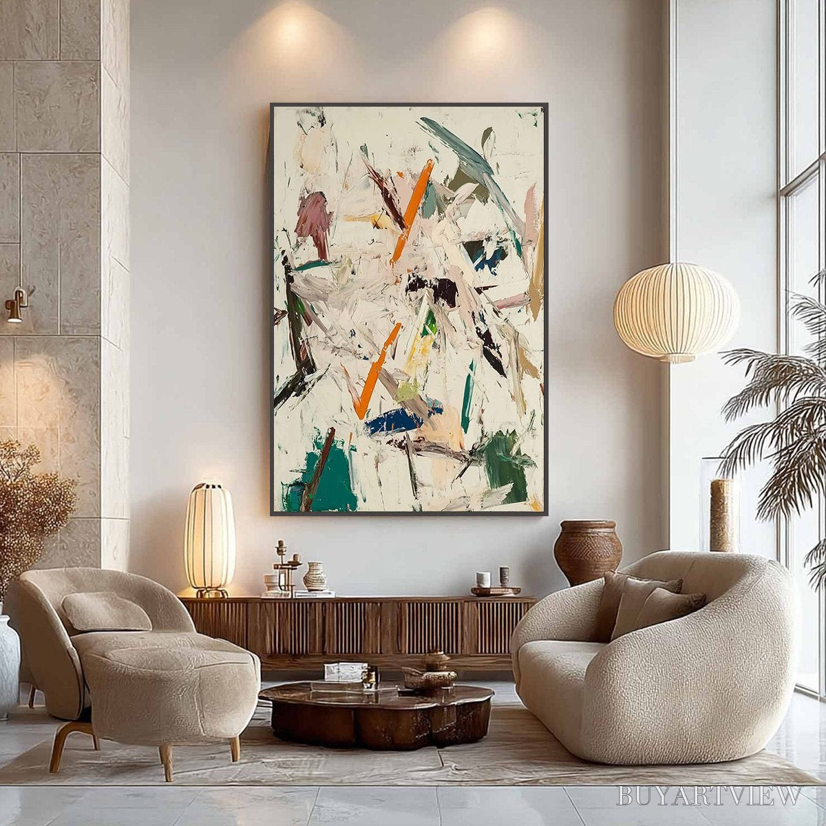 BUYARTVIEW Frozen Rush – Textured Abstract Impasto Oil Painting - image 5