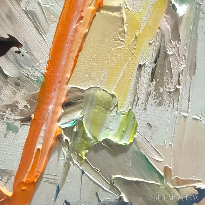 BUYARTVIEW Frozen Rush – Textured Abstract Impasto Oil Painting - image 6