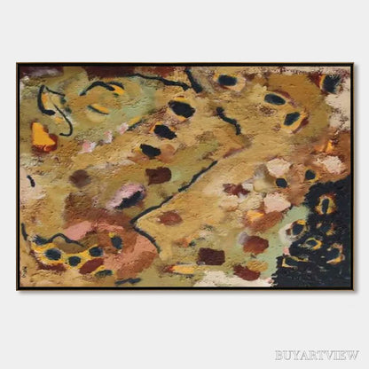 BUYARTVIEW Earth Tones – Abstract Organic Textured Oil Painting - image 1