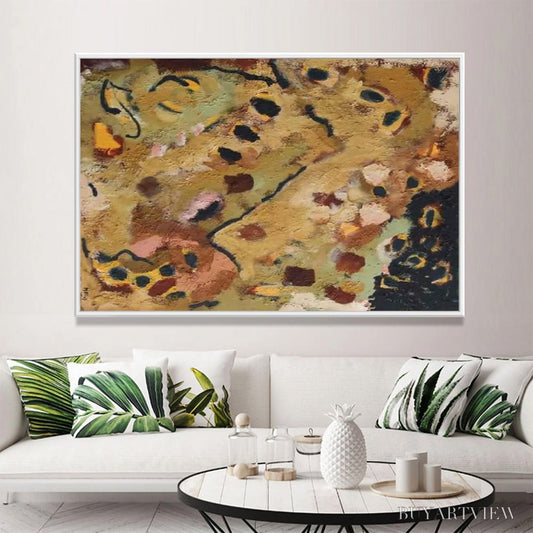 BUYARTVIEW Earth Tones – Abstract Organic Textured Oil Painting - image 2