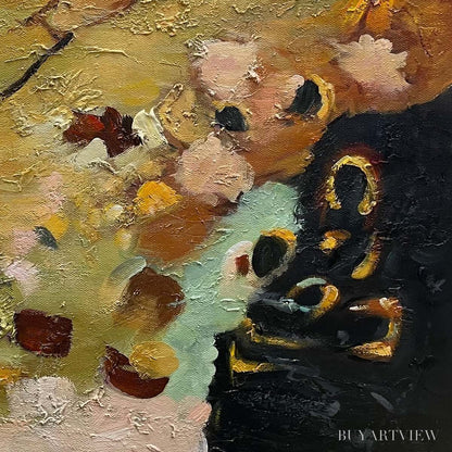 BUYARTVIEW Earth Tones – Abstract Organic Textured Oil Painting - image 3
