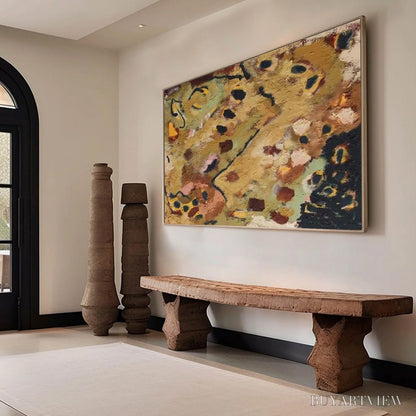 BUYARTVIEW Earth Tones – Abstract Organic Textured Oil Painting - image 4