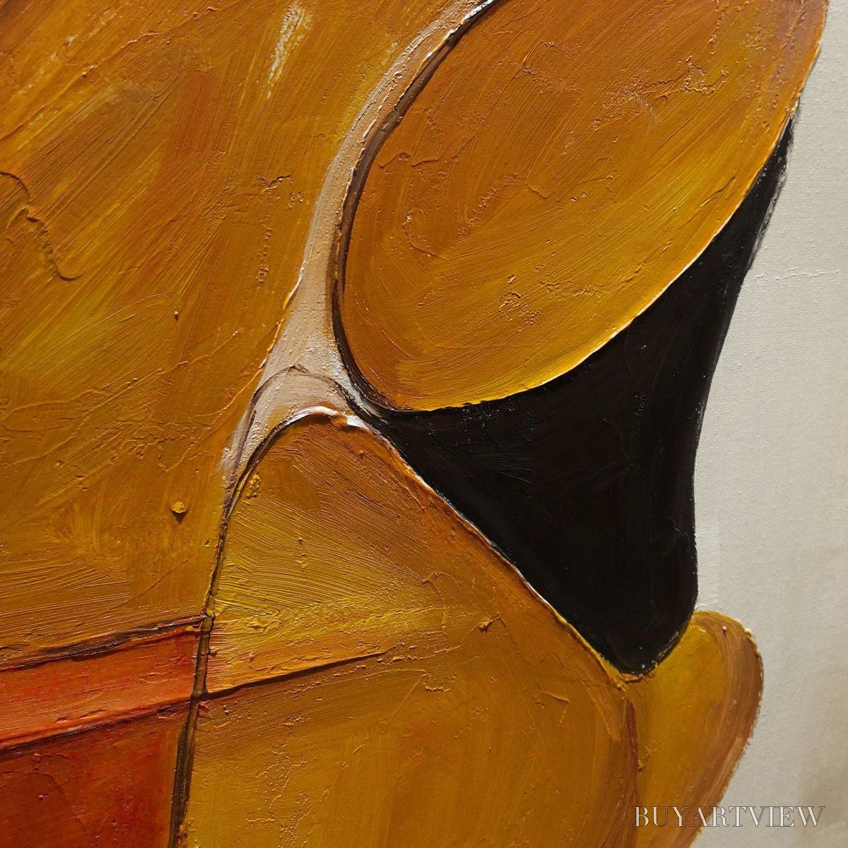 BUYARTVIEW Autumn Rhapsody – Abstract Impasto Palette Knife Oil Painting on Canvas - image 3