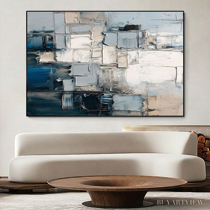BUYARTVIEW Stratum – Heavily Textured Abstract Impasto Oil Painting - image 4