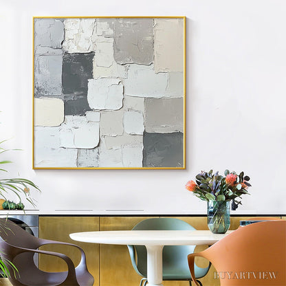 BUYARTVIEW Layered Harmony – Textured Abstract Oil Painting - image 6