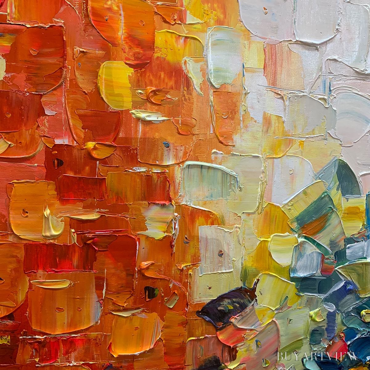 BUYARTVIEW Color Symphony – Textured Abstract Impasto Oil Painting - image 6