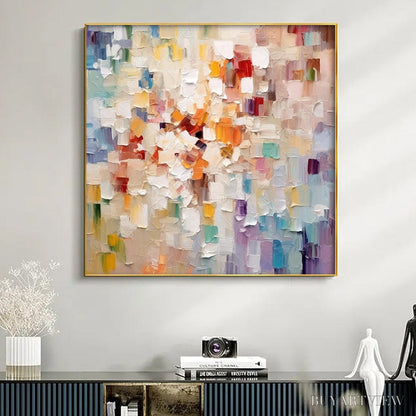 BUYARTVIEW Whispers of Light – Textured Abstract Oil Painting - image 2