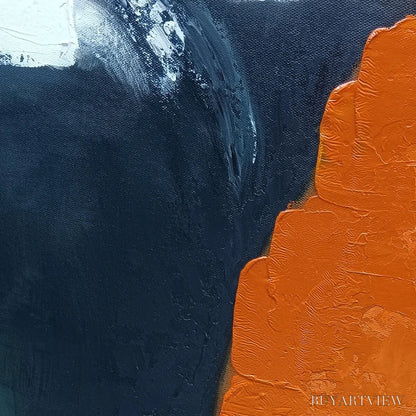 BUYARTVIEW Ochre Flow – Abstract Oil Painting on Canvas - image 3