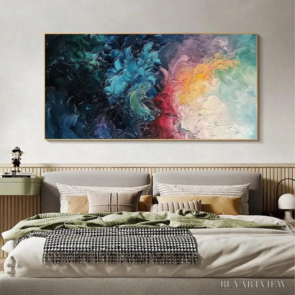 BUYARTVIEW Dusk Whispers – Textured Abstract Impasto Oil Painting - image 2