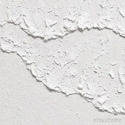 BUYARTVIEW White Textured Waves Diptych – Textured Abstract Painting Set of 2, Vertical - image 5