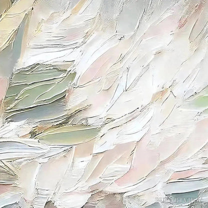 BUYARTVIEW Pink Whispers – Textured Abstract Painting in Pink and Green - image 6