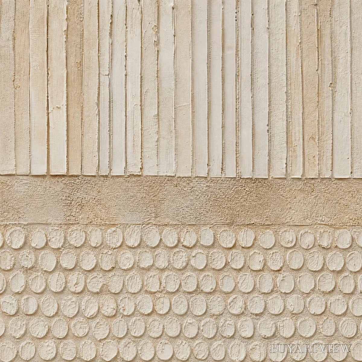 BUYARTVIEW Earthen Rhythm – Vertical Wabi-Sabi Textured Abstract - image 3