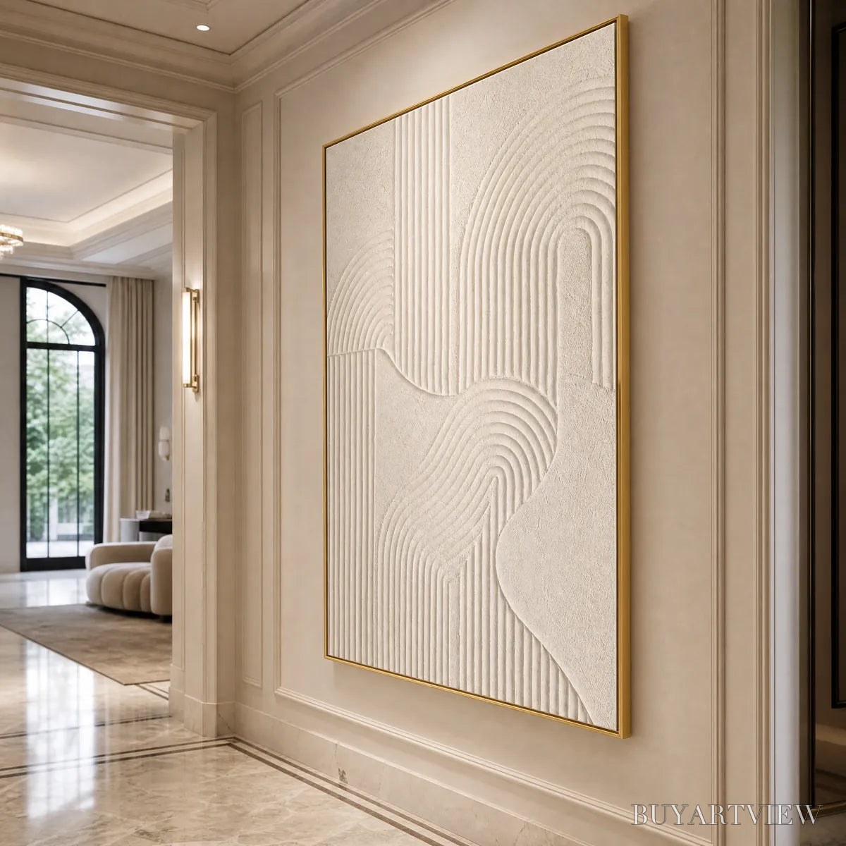BUYARTVIEW Zenith – Textured Wabi Sabi Minimalist Abstract Painting - image 5